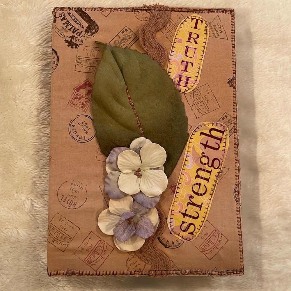 Lined Journal with quilt cover.